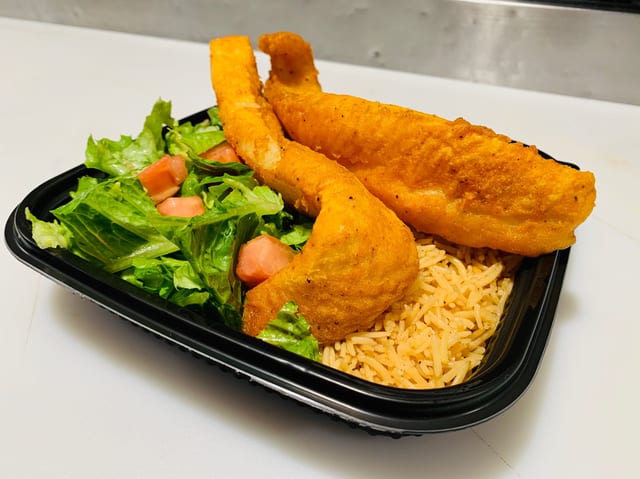 12. Whiting Fish Over Rice.